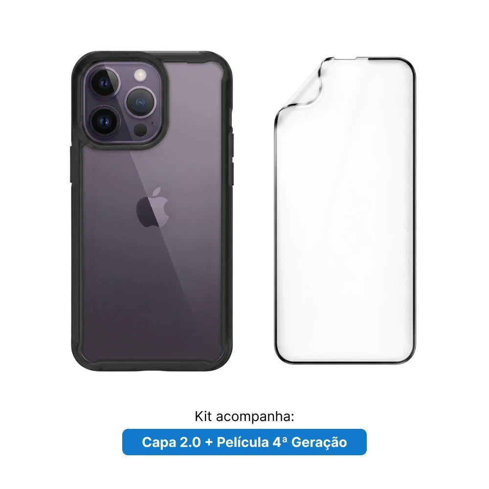 Kit 2.0. Película e Capa - Garantia da Tela e 1 ano da Case
