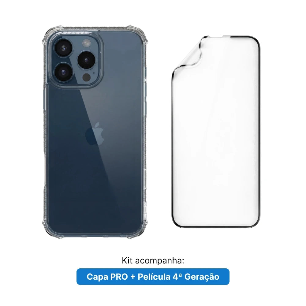 Kit Pro. Película e Capa - Garantia 4 Meses da Tela e 1 ano da Case