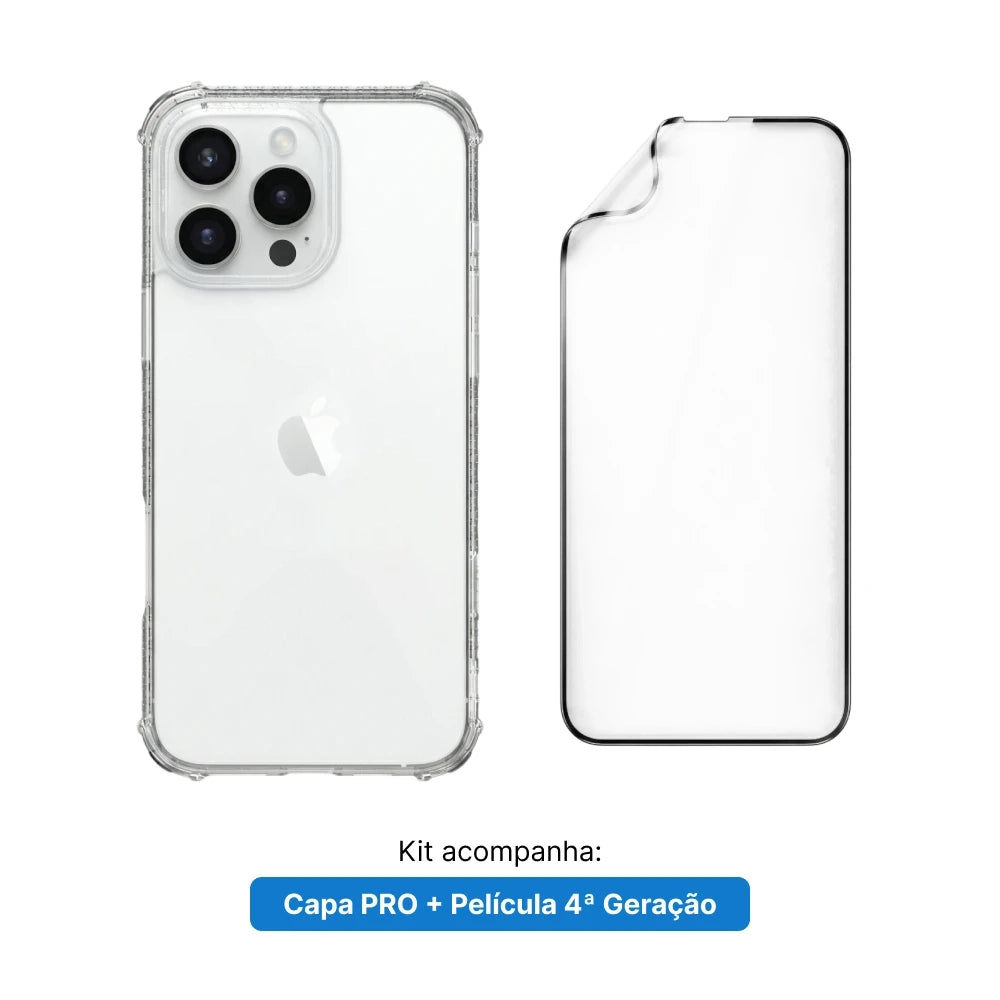 Kit Pro. Película e Capa - Garantia 4 Meses da Tela e 1 ano da Case