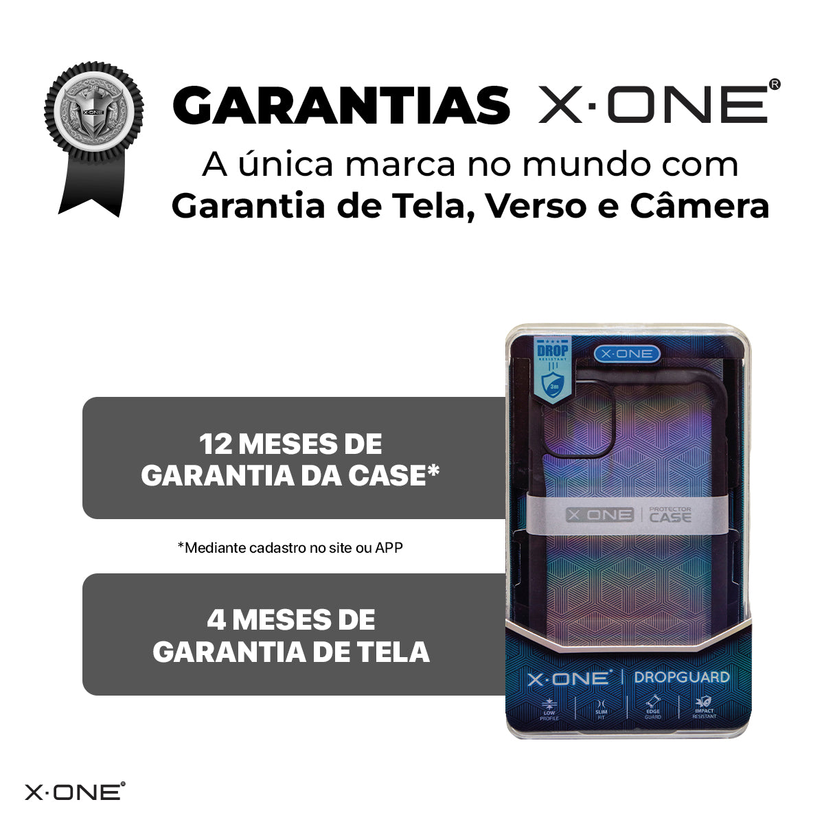 Kit X-ONE iPhone 17 | Película e Capa com Garantia de Tela