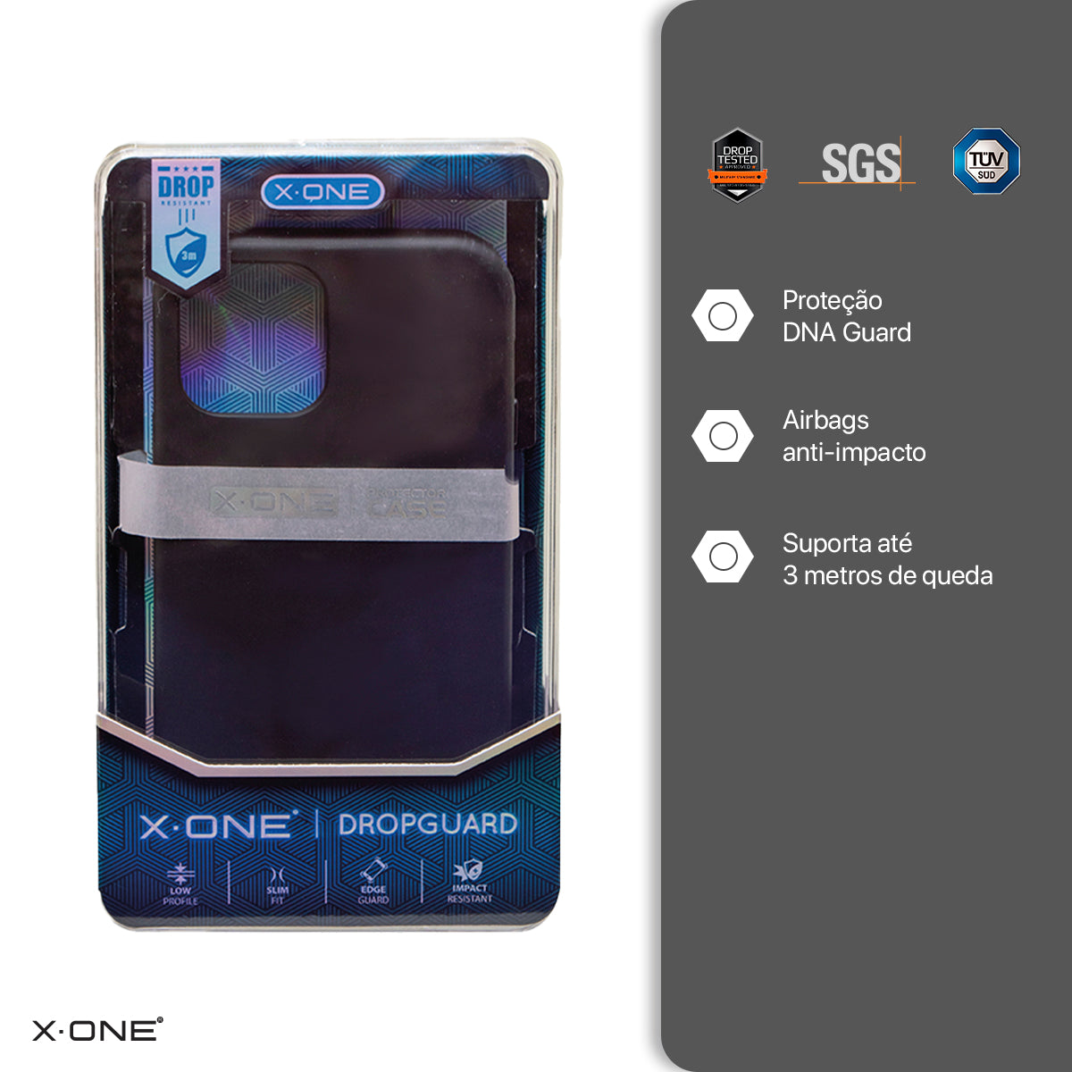 Kit X-ONE iPhone 17 | Película e Capa com Garantia de Tela