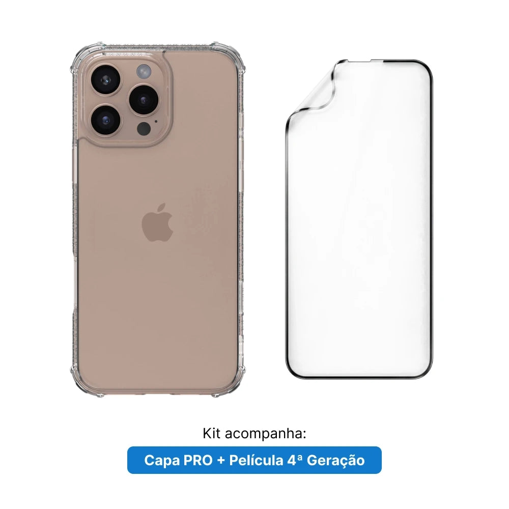 Kit Pro. Película e Capa - Garantia 4 Meses da Tela e 1 ano da Case