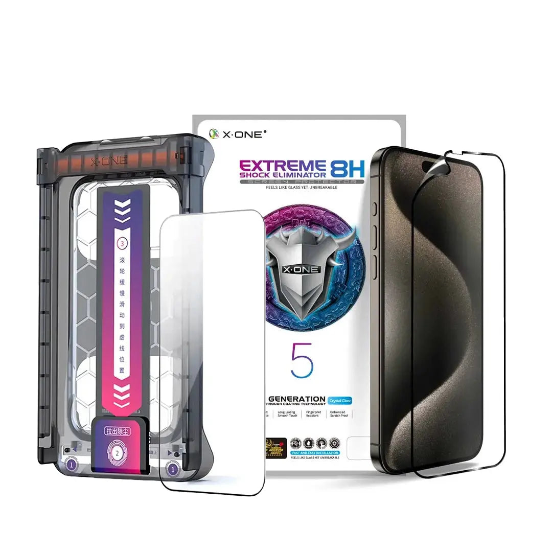 Película para iPhone 5ª Geração com Aplicador | 4 meses de garantia de tela X-ONE ©