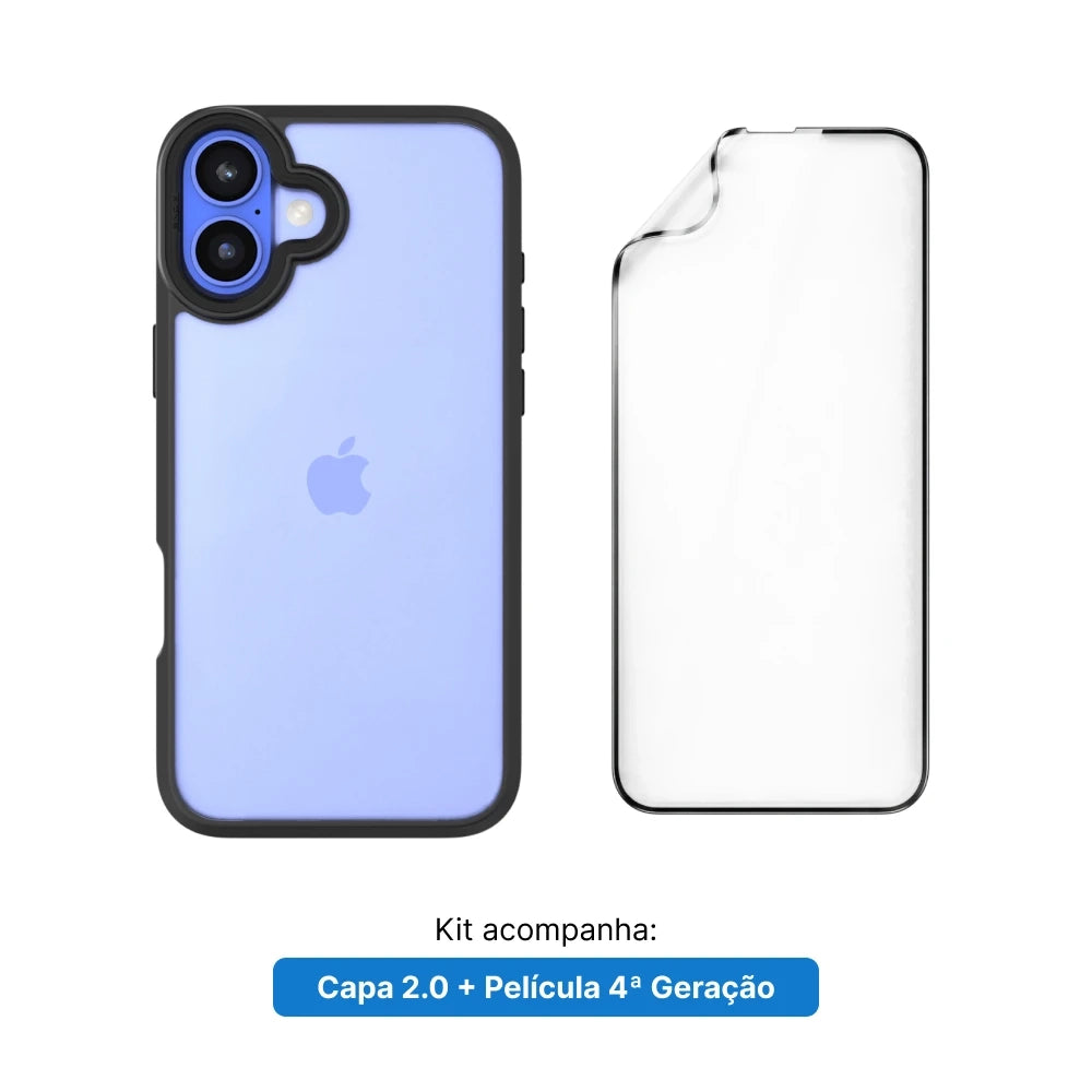 Kit 2.0. Película e Capa - Garantia da Tela e 1 ano da Case