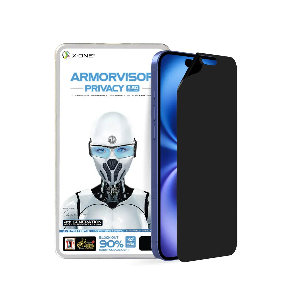 Película para iPhone 17 de Privacidade Antiblue | Armorvisor Privacy - 4 Meses de Garantia de Tela X-ONE®