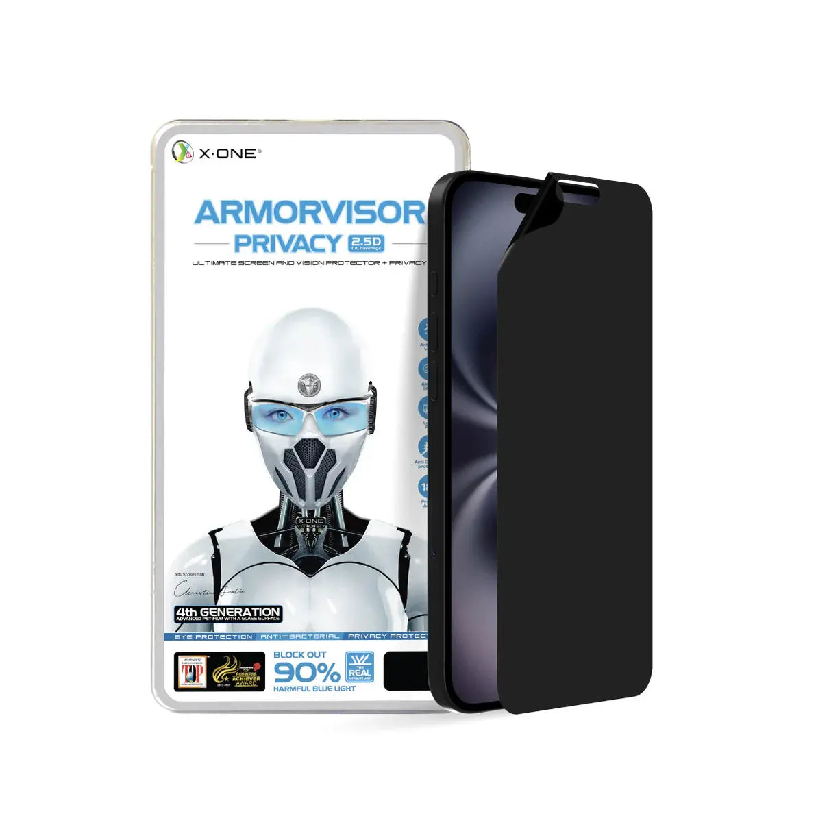 Película para iPhone 17 de Privacidade Antiblue | Armorvisor Privacy - 4 Meses de Garantia de Tela X-ONE®