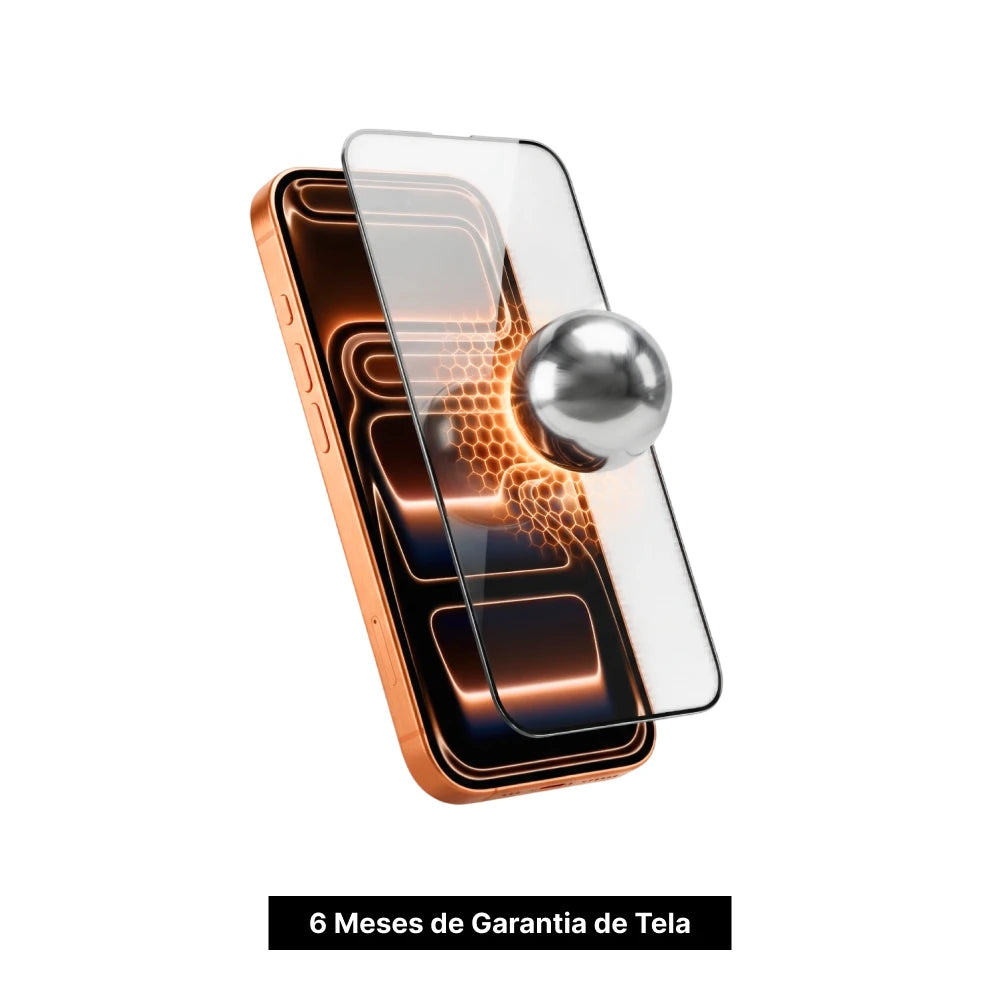 Película 6ª Geração com aplicador para iPhone | 6 meses de garantia de tela