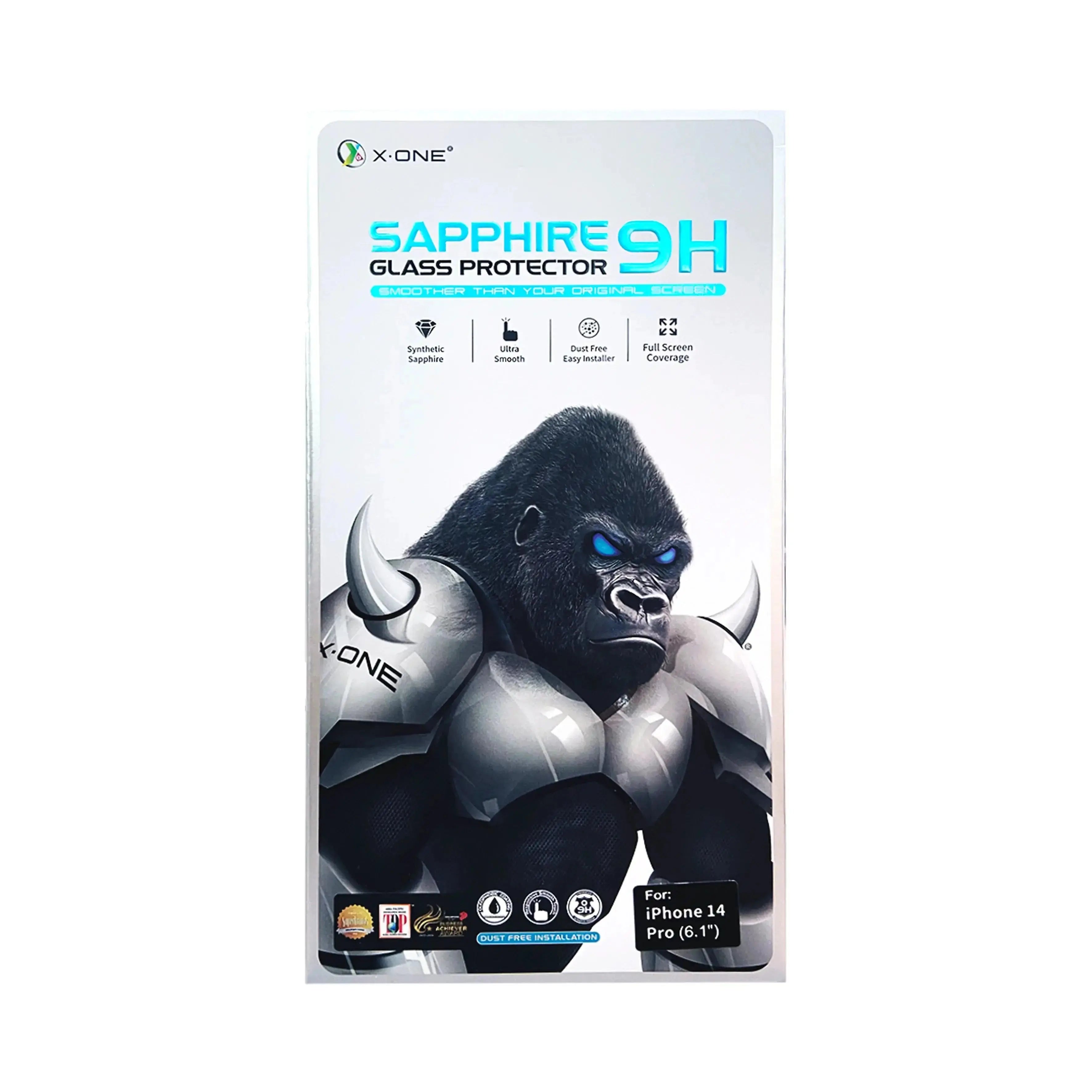 Sapphire Series 9H | Película de Vidro de Safira Com Aplicador - X-ONE ©