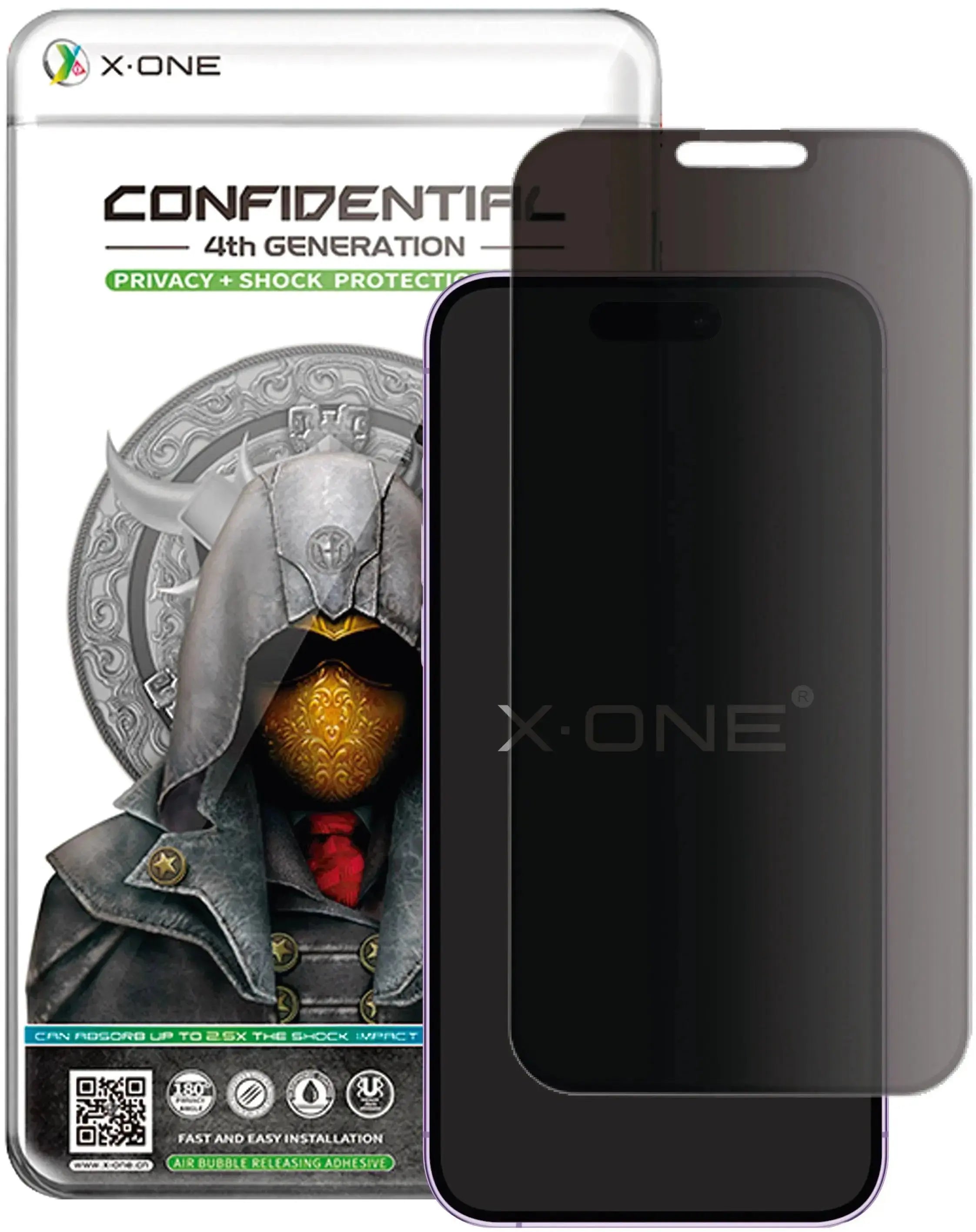 Confidential 4ª Geraçao | Película de Privacidade 180º Anti-Choque - X-ONE ©