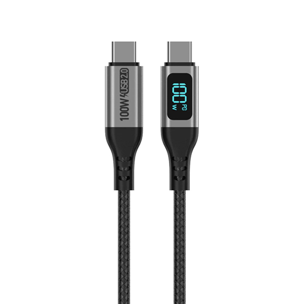 Cabo Ultra Pro Cable LED USB-C 100w 1,5M - 5 Anos de Garantia