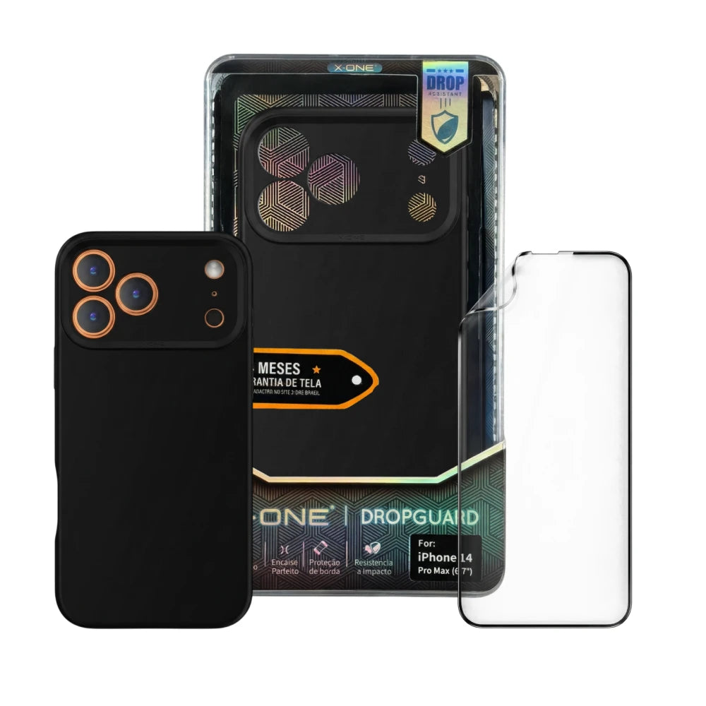 Kit 3.0. Película e Capa - Garantia da Tela e 1 ano da Case