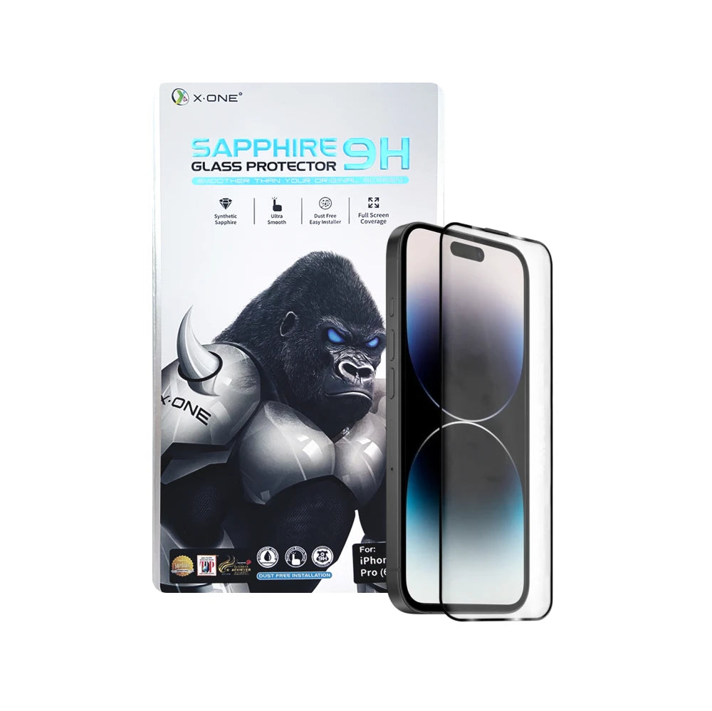 Película para iPhone de Vidro Safira com Aplicador