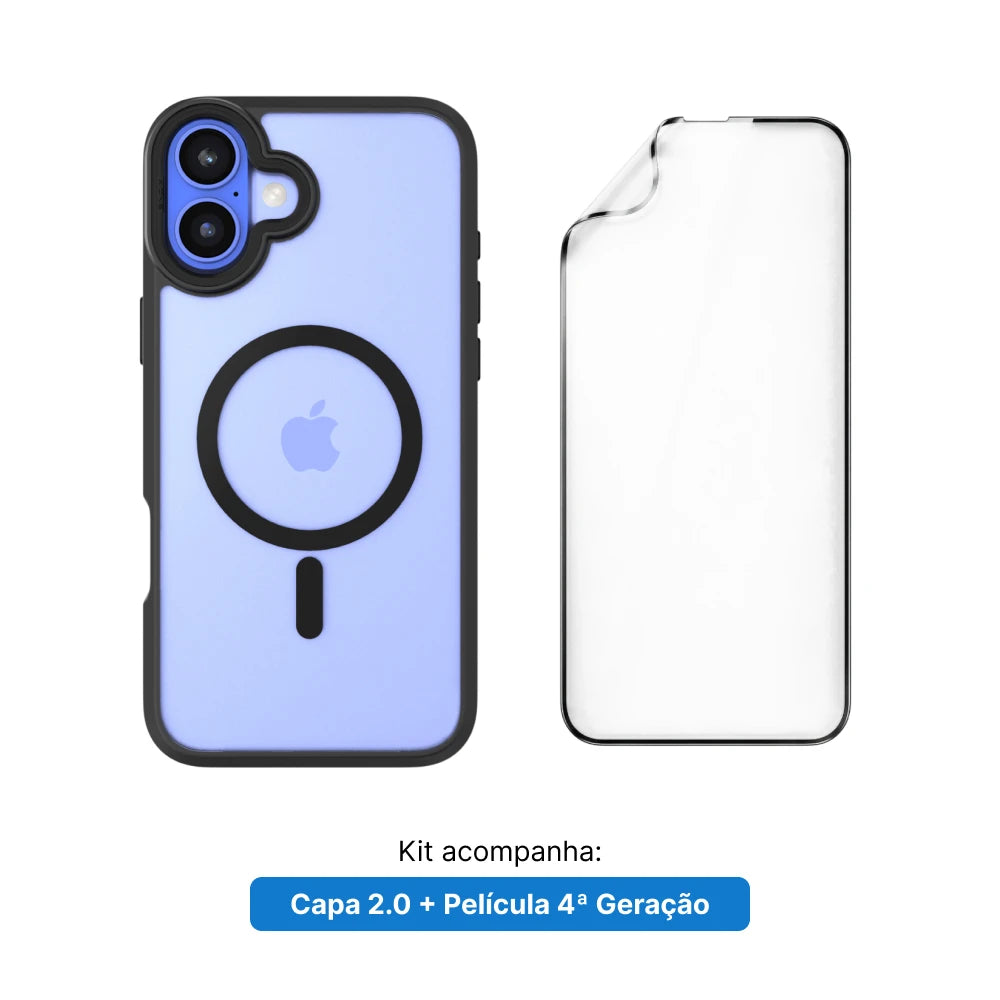 Kit 2.0. Película e Capa - Garantia da Tela e 1 ano da Case