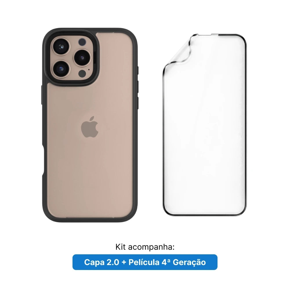 Kit 2.0. Película e Capa - Garantia da Tela e 1 ano da Case