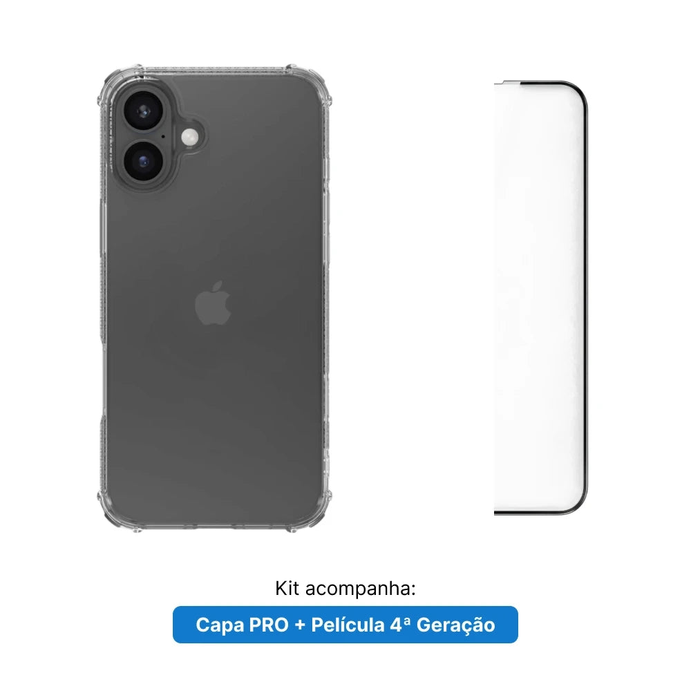 Kit Pro. Película e Capa - Garantia 4 Meses da Tela e 1 ano da Case