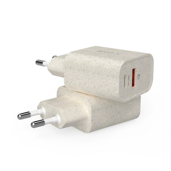 Power Charger 30W USB USB-C Biodegradável | Carregador iPhone Bivolt - X-ONE ©